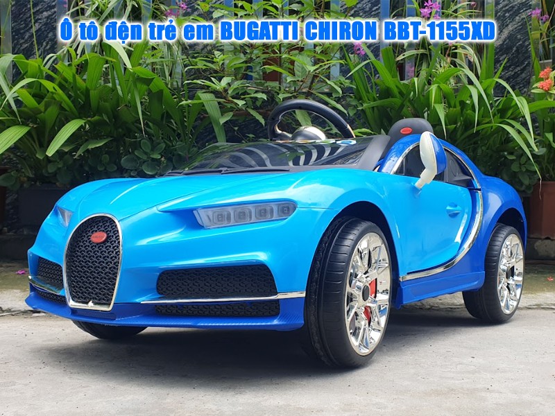 Ô tô đện trẻ em BUGATTI CHIRON xanh BBT-1155XD