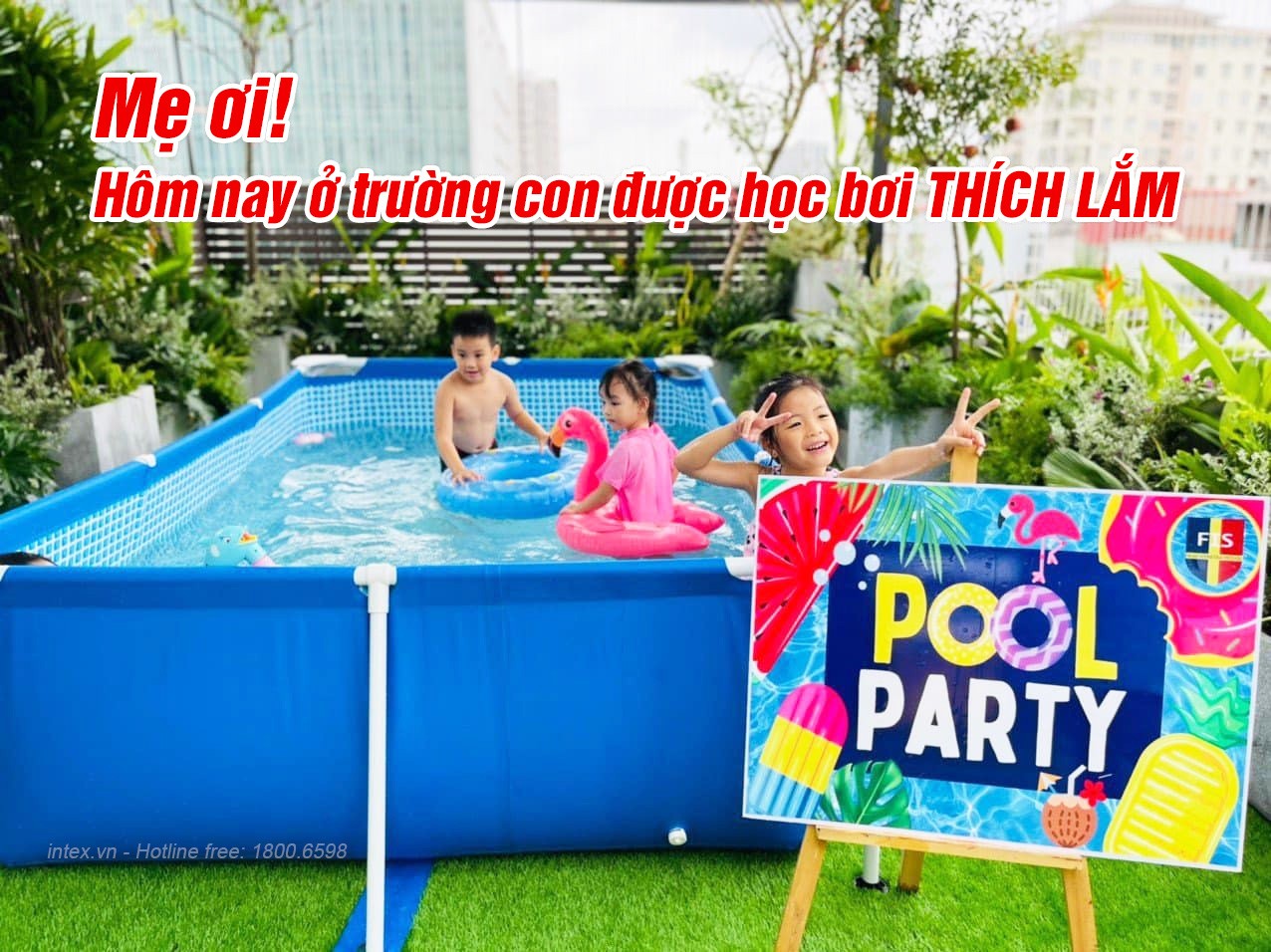 Bể bơi di động khung kim loại 3m*2m INTEX 28272