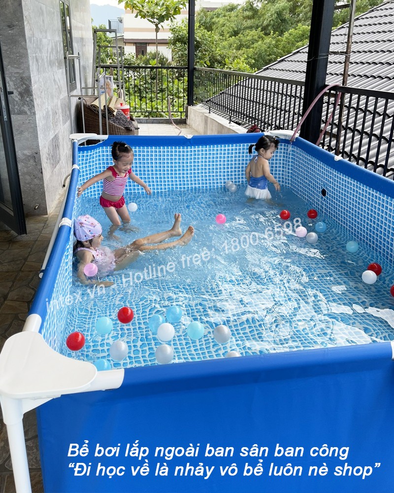 Bể bơi di động khung kim loại 3m*2m INTEX 28272