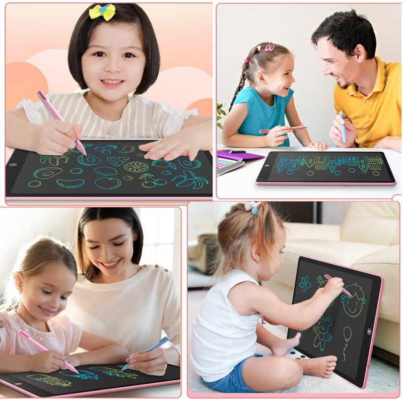Bảng vẽ tự xóa điện tử đa sắc màu cỡ lớn 16 inch T16