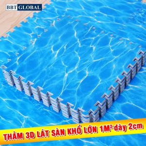 Thảm xốp 3D Đại Dương lát sàn khu vui chơi khổ lớn 1mx1m dày 2cm TX100-XB
