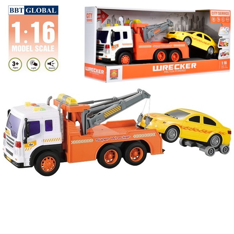 Mô hình xe cứu hộ cỡ lớn có đèn và nhạc WY570F