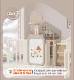 Bộ combo quây cũi nhà nhựa cầu trượt xích đu BBT Global YK05