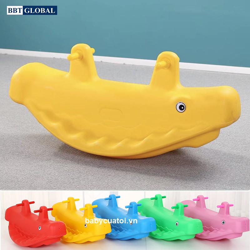 Bập bênh đơn đôi kết hợp cá voi ZK1017B