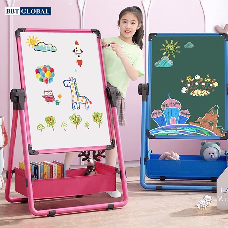 Bảng vẽ trẻ em CỠ LỚN 2 mặt từ tính xóa dễ dàng, không bám bụi A188