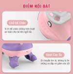 Xe lắc cao cấp bánh PU giảm sóc hình cá có đèn và nhạc BBT GLOBAL SW004B