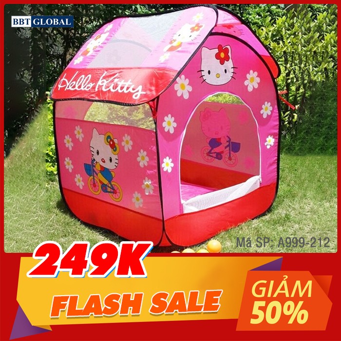 Nhà bóng cho bé Hello Kitty màu đỏ A999-212
