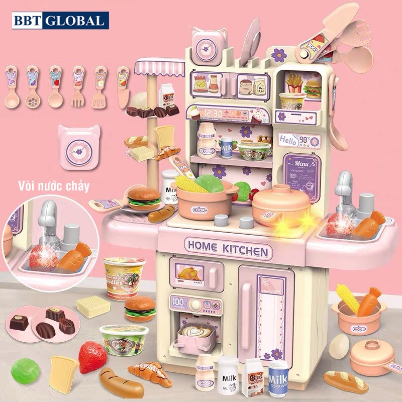 Đồ chơi nhà bếp mô phỏng nấu ăn 33 chi tiết chân thật 36T-4