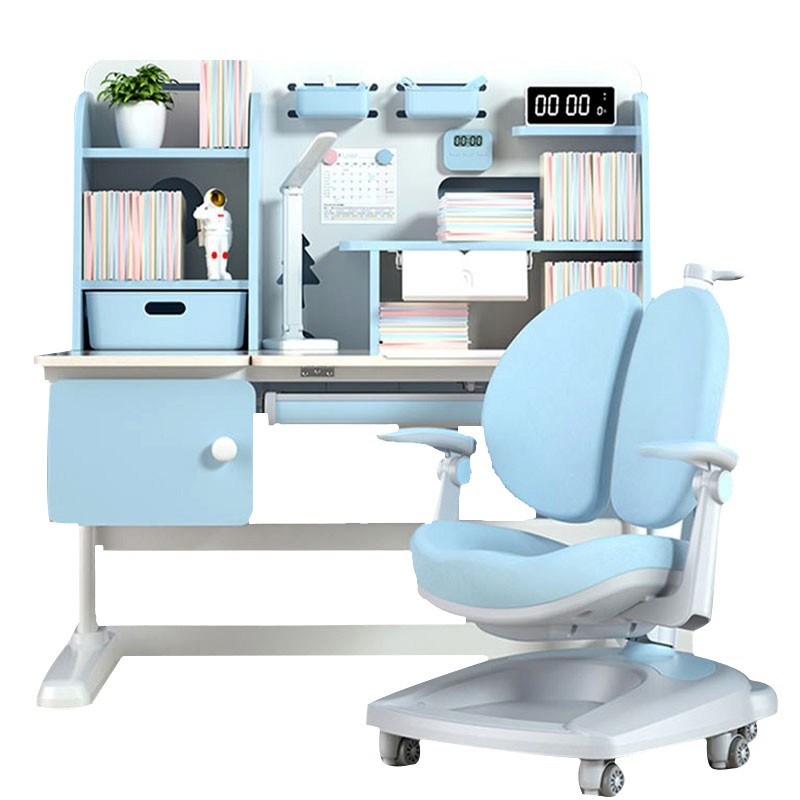 Bàn học chống gù chống cận BBT GLOBAL 120cm 2 mầu xanh/hồng BB203-120
