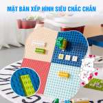 Bộ bàn chơi LEGO đa năng 2 ghế tặng bộ xếp hình 100 chi tiết cỡ lớn 188T-9