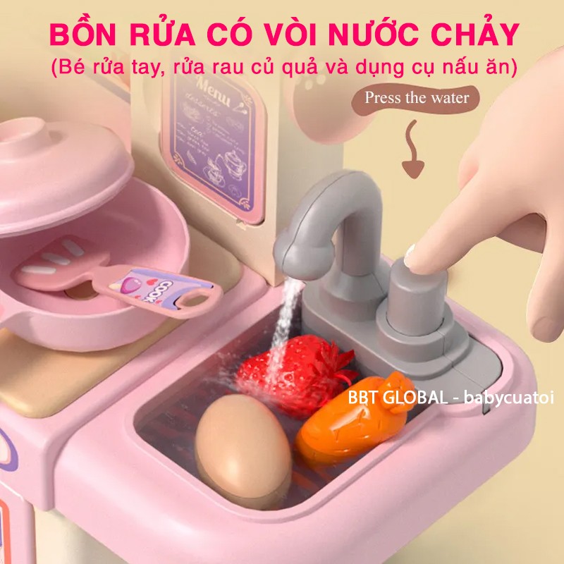 Đồ chơi nhà bếp mô phỏng nấu ăn 33 chi tiết chân thật 36T-4
