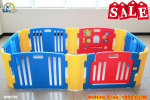 Quây cũi nhựa Hàn Quốc nhập khẩu có nhạc size 1.16*1.96m kèm đồ chơi HNP736M