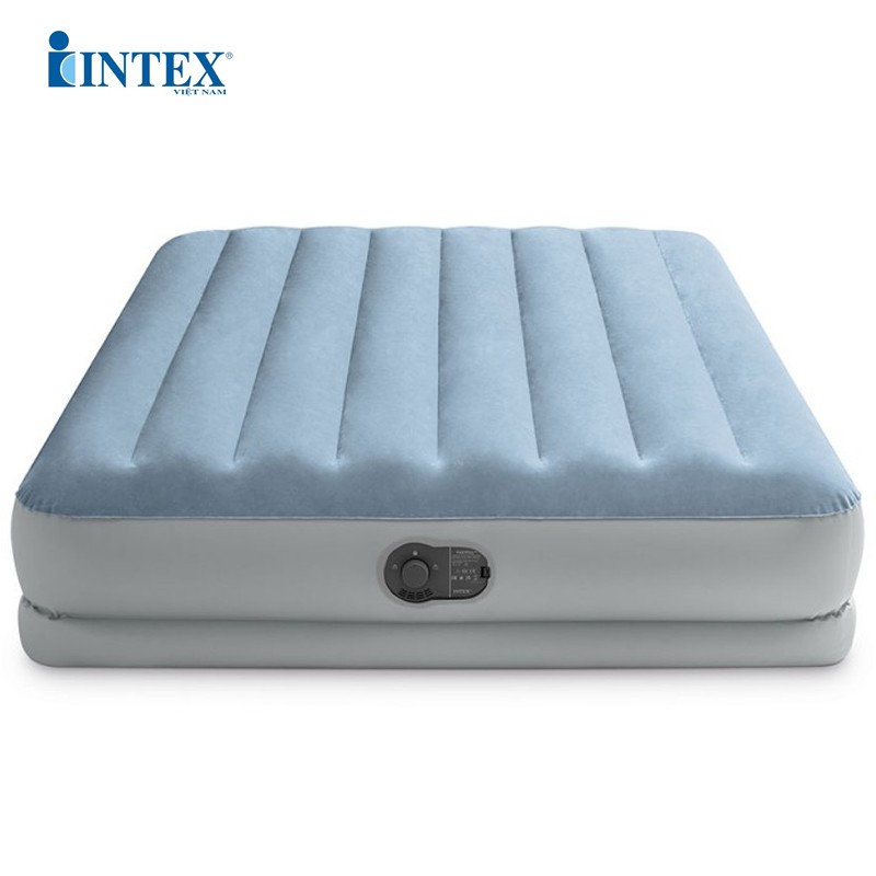 Giường hơi đôi 1m52 cao cấp INTEX 64159 tích hợp bơm điện cổng USB