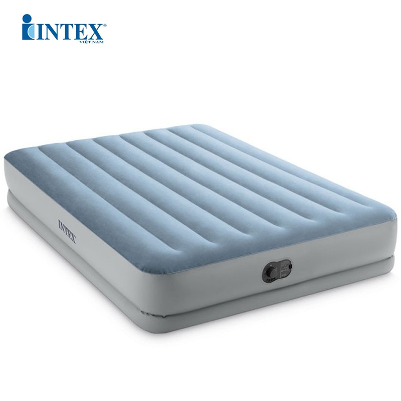 Giường hơi đôi 1m52 cao cấp INTEX 64159 tích hợp bơm điện cổng USB