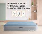 Giường hơi đơn 99cm cao cấp INTEX 64157 tích hợp bơm điện cổng USB