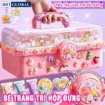 Bộ kem keo dán thẻ Goo hộp 3 tầng, bé tự làm quà tặng người thân 343 chi tiết K-343