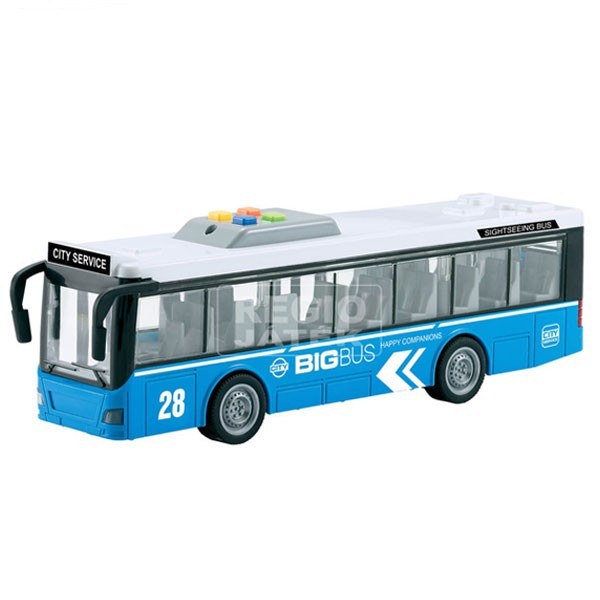 Mô hình xe bus thành phố cỡ lớn có đèn và nhạc WY916A/ WY910B
