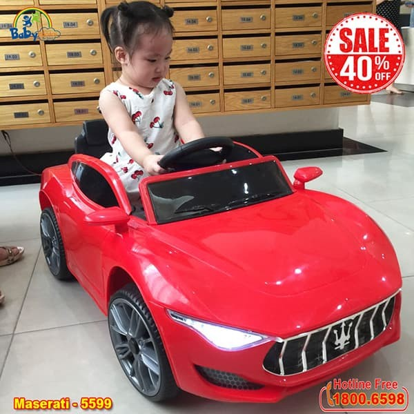 Xe oto điện trẻ em Maserati màu đỏ BBT-5599D