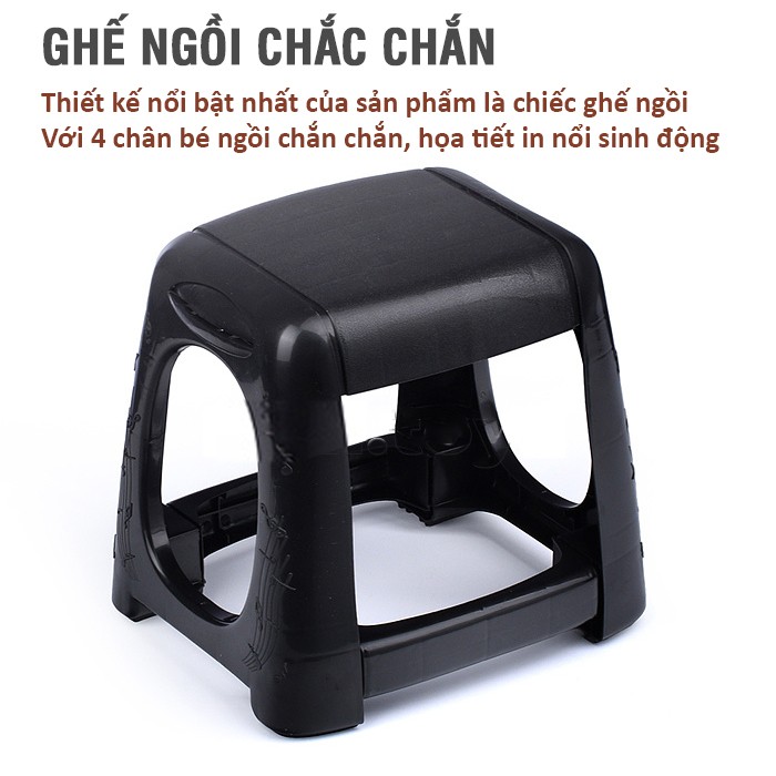 Bộ trống đồ chơi cho bé 6 chi tiết kèm ghế ngồi 586-300