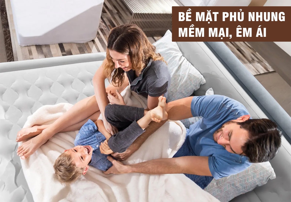 Giường hơi tự phồng công nghệ mới có đầu giường INTEX 64448