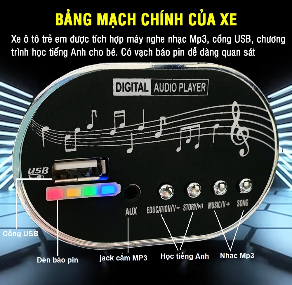 Ô tô điện cho bé Phun sơn dáng Audi TTS BBT-9999