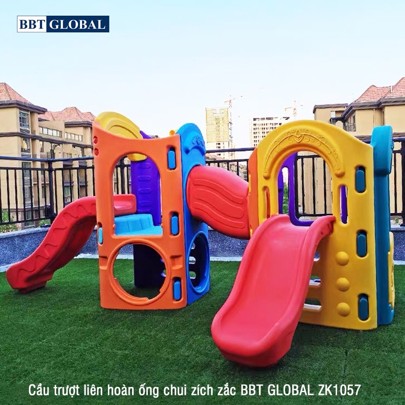 Cầu trượt liên hoàn ống chui zích zắc ZK1057