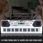 Đàn organ điện tử chuyên nghiệp 54 phím có mic, sạc, giá đỡ bé học nhạc 328-01