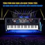 Đàn organ điện tử chuyên nghiệp 54 phím có mic, sạc, giá đỡ bé học nhạc 328-01