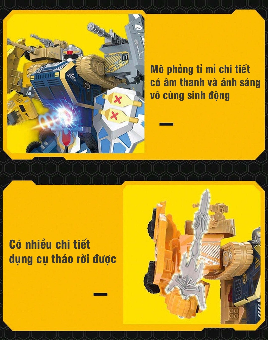 Đồ chơi lắp ráp rô bốt biến hình thành siêu xe 993-6C