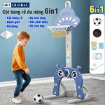 Đồ chơi cột ném bóng rổ cho bé 6 trong 1 cỡ lớn BBT GLOBAL BBR02