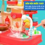 Đồ chơi nhà bếp nấu ăn Đỏ 72cm 48 chi tiết BBT Global G793A