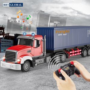Đồ chơi ô tô điều khiển từ xa Container cỡ đại có đèn và nhạc QH300-1D