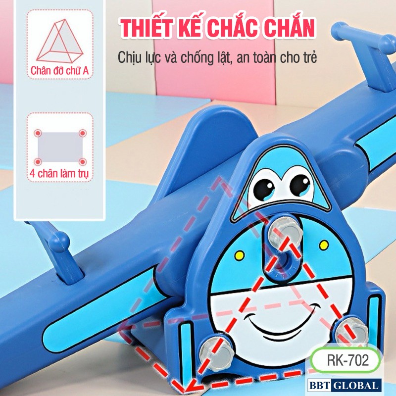 Bập bênh đôi Cỡ Lớn 2 cấp độ BBT Global RK-702