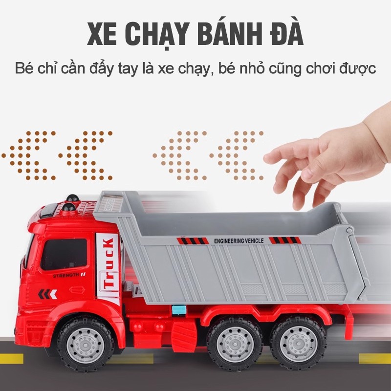 Bộ 6 xe mô hình công trình cỡ lớn cho bé XLQ-6G
