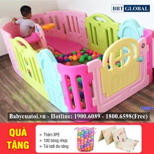 Cầu trượt bể bóng Hàn Quốc đa năng 2 trong 1 Y1526 (tặng kèm 1 cặp cạnh Y1422 hoặc Y1423)