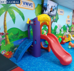 Nhà chơi cầu trượt 1 khối ZK1054