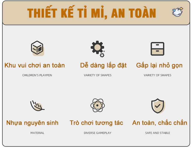 Quây cũi nhựa gấp gọn cho bé có cột ném bóng rổ BR9502