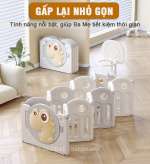 Quây cũi nhựa gấp gọn cho bé có cột ném bóng rổ BR9502
