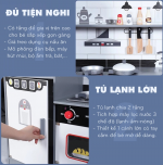 Đồ chơi nấu ăn gỗ cao cấp có đèn và âm thanh MSN22006