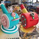 Súng thần công đại bác bắn bóng khu vui chơi Game-8026