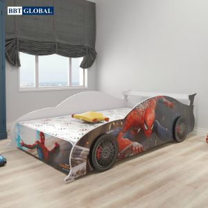 Giường ô tô siêu nhân Spider Man cho bé trai GTE-15