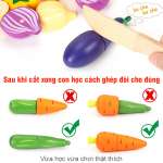 Bộ đồ chơi cắt rau củ quả bằng gỗ cao cấp BBT Global MSN15032