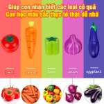 Bộ đồ chơi cắt rau củ quả bằng gỗ cao cấp BBT Global MSN15032