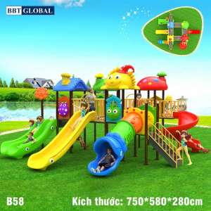 Cầu trượt liên hoàn nhập khẩu mẫu B58