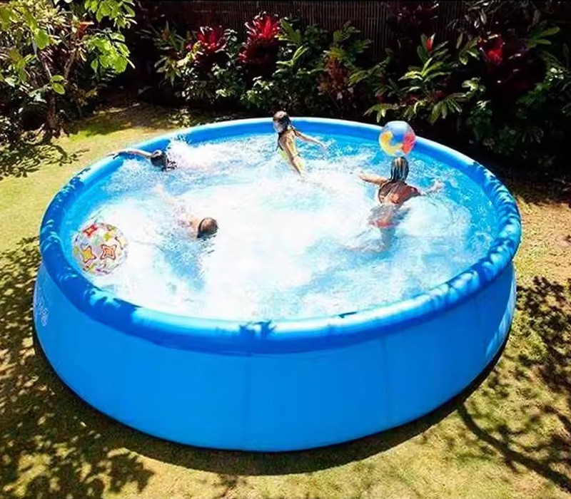 Bể bơi gia đình tròn cổ bơm hơi đường kính 3m96 INTEX 28143