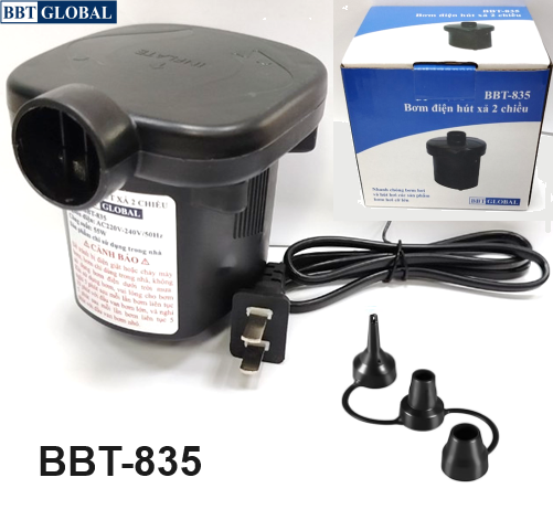 Bơm điện hút xả 2 chiều BBT Global BBT-835