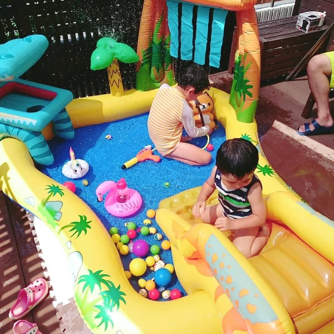 Bể bơi phao có cầu trượt INTEX 57444