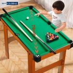 Đồ chơi bàn Bida Bi A , Bi lắc, Billlard bằng gỗ để bàn cỡ lớn chân cao cho bé 2386