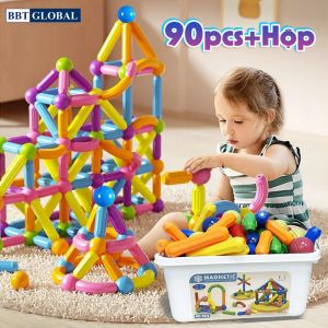 Đồ chơi xếp hình nam châm 90 chi tiết kèm hộp đựng 705-90