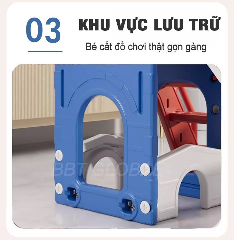 Cầu trượt BBT Global máng dài 1m8 cỡ lớn BSL420